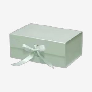 Sage Green A5 Deep Magnetic Boxes With Changeable Ribbon