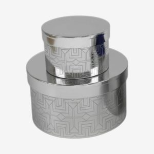 Silver Round Boxes