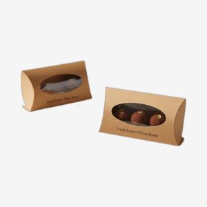 Small Brown Pillow Boxes