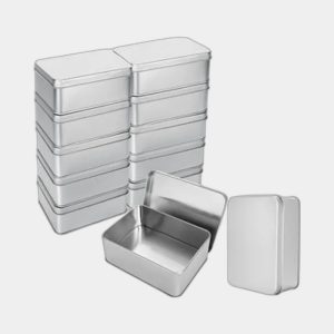 Square Hinged Tin Boxes