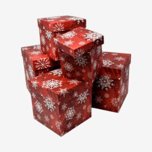 Square Nesting Christmas Boxes