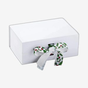 White A5 Deep Magnetic Boxes With Changeable Ribbon