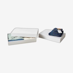 White Apparel Packaging Boxes