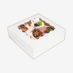 White Bakery Boxes With Window