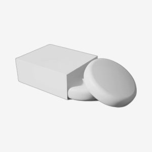White Round Soap Box