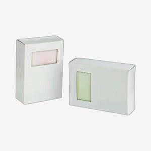 White Soap Boxes With Rectangle Window
