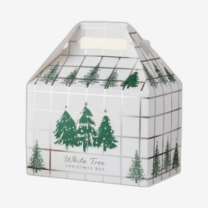 White Tree Gable Christmas Boxes