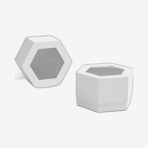 Window Hexagon Soap Boxes